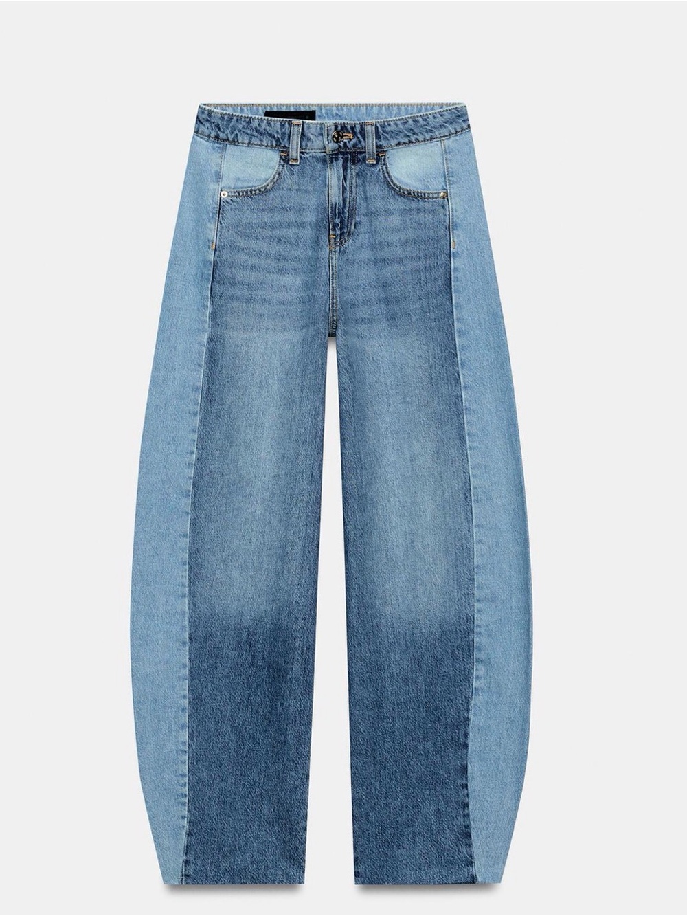 Zara Z1975 MID-RISE COMBINED BARREL JEANS